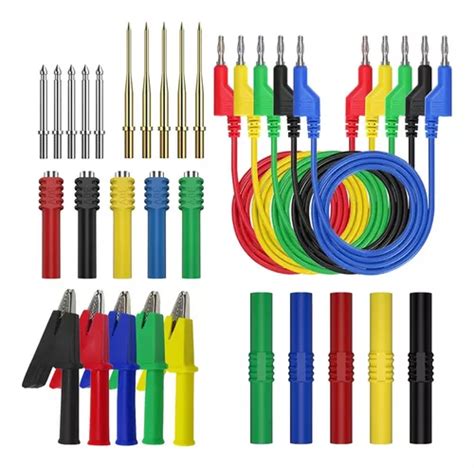 Kit De Cables De Prueba De Silicona Banana Plug Apilables B Cuotas