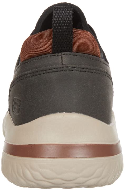 Snapklik Skechers Mens Delson 3 0 Round Toe Bungee Lace Slip On