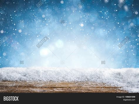 Snow Background Light Image & Photo (Free Trial) | Bigstock