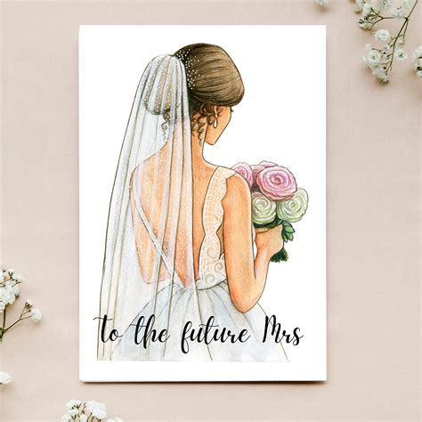 Bridal Shower Card | Bride to Be Card | Beautiful Bride Card | to the