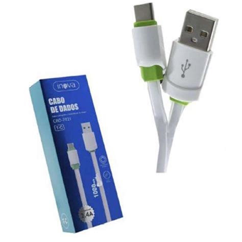 Cabo Carregador Usb Tipo C Celular Android Turbo Reforçado 1m Submarino