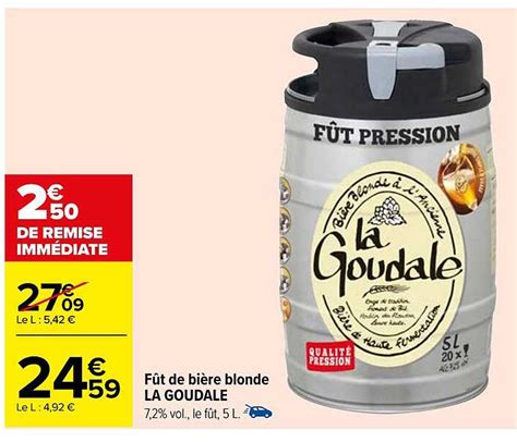 Promo F T De Bi Re Blonde La Goudale Chez Carrefour Icatalogue Fr