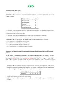 Esercizi Di Statistica Soluzioni Docsity