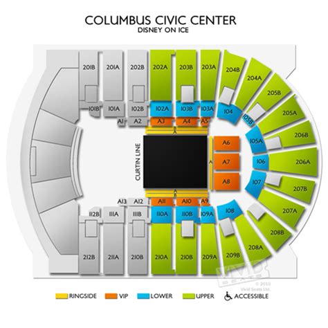 Columbus Civic Center Interactive Seating Chart - Center Seating Chart