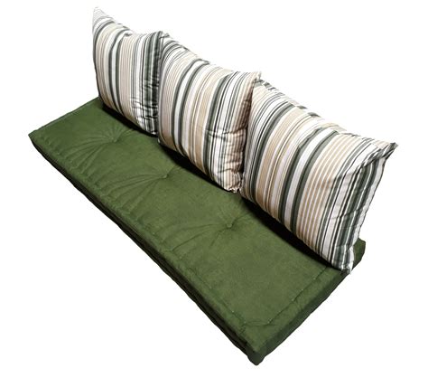 Futon Turco Verde Almofdas Listras