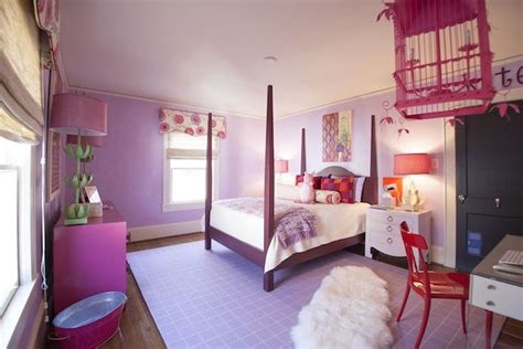 Pink And Purple Girls Room Contemporary Girls Room Lucy And