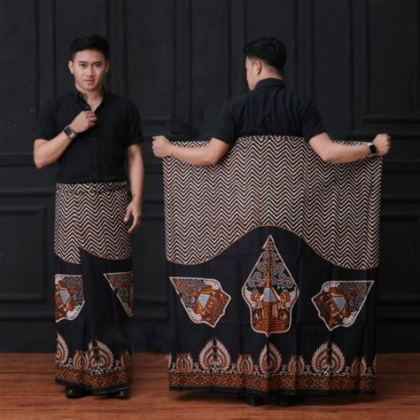 Jual Sarung Santri Batik Pria Dewasa Motif Wayang Gunungan Shopee