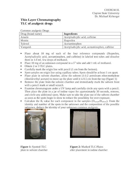 Doc Thin Layer Chromatography Clayton State · Web Viewthin Layer