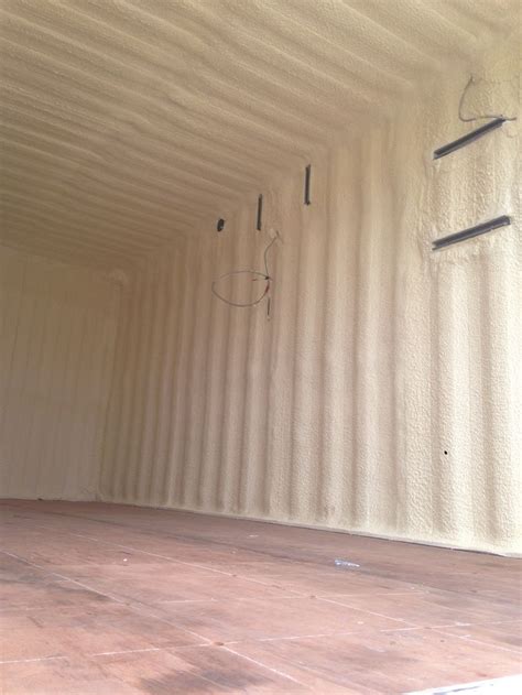 Shipping Container Insulated With Spray Foam Insulation Ozarkfoam