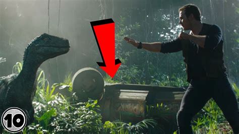 Top 10 Easter Eggs You Missed In Jurassic World Fallen Kingdom Youtube