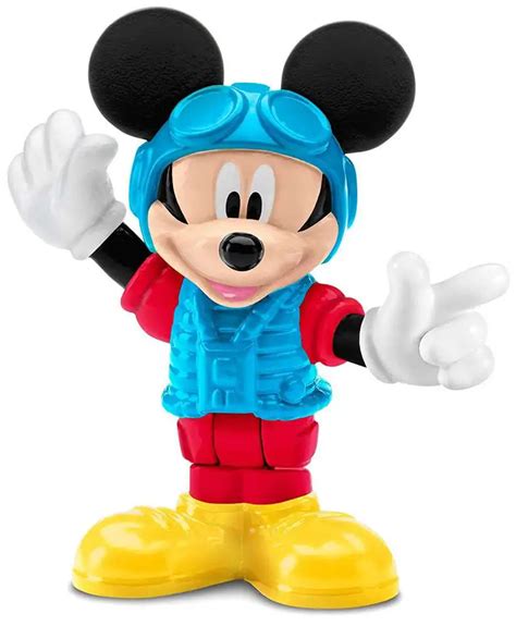 Fisher Price Disney Mickey Mouse Clubhouse Pilot Mickey 3 Mini Figure ...