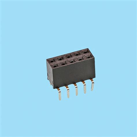 2576 Conector Hembra Acodado Doble Fila Entrada Bajo PCB Paso 2 54 Mm