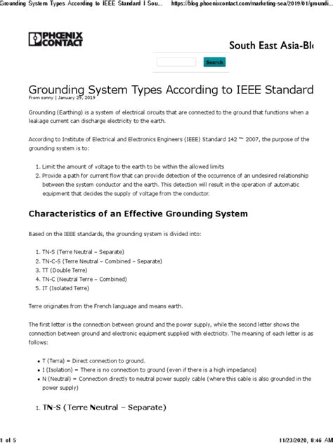 Grounding System Types According To IEEE Standard - South East Asia ...