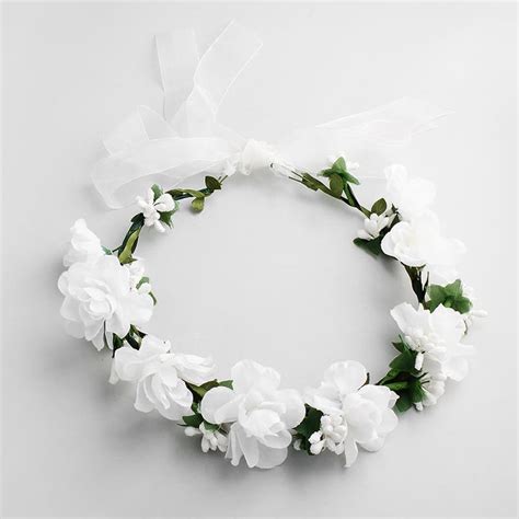 White Small Flower Headband Headdecor