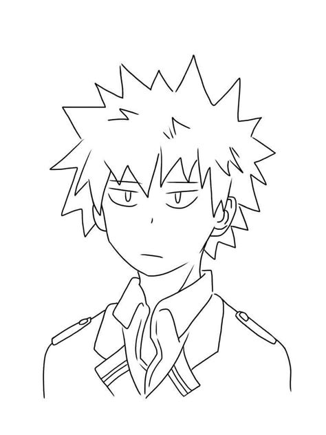 Bakugo Para Colorear