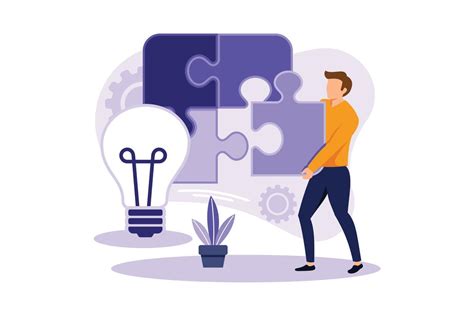 Problem Solving Illustration Exclusive Design Vector Art At