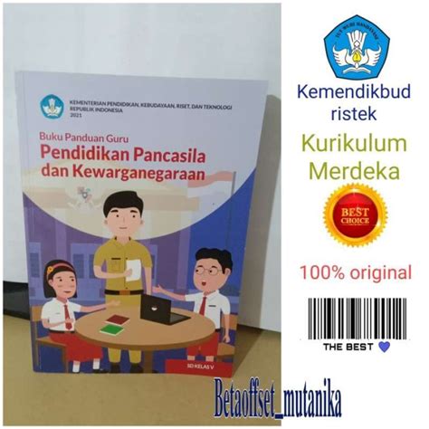 Promo Buku Panduan Guru Kelas Sd Pancasila Ppkn Kurikulum Merdeka