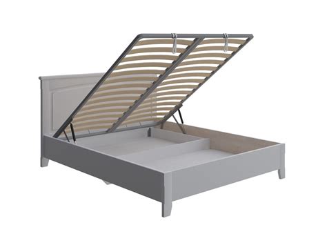 Кровать king size с подъемным механизмом из массива березы 200х190 см ...