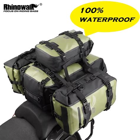 Rhinowalk motocicleta saco de viagem à prova dwaterproof água moto saco