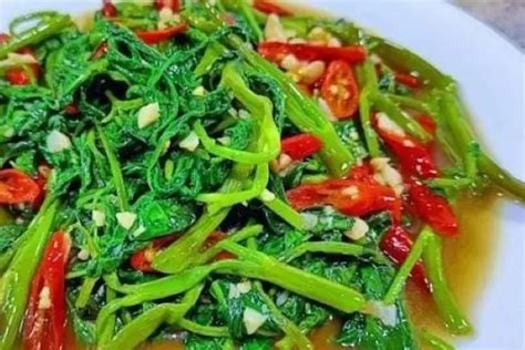 Resep Tumis Kangkung Lezat Nikmat Dengan Empat Bahan Rahasia Ini Yuk