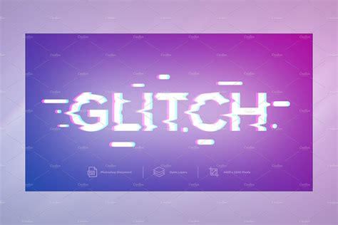 Glitch Text Effect Design Masterbundles