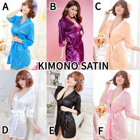 Jual Kimono Lingerie Dan Kimono 2in1 G String Sexy Motif Polos Baju