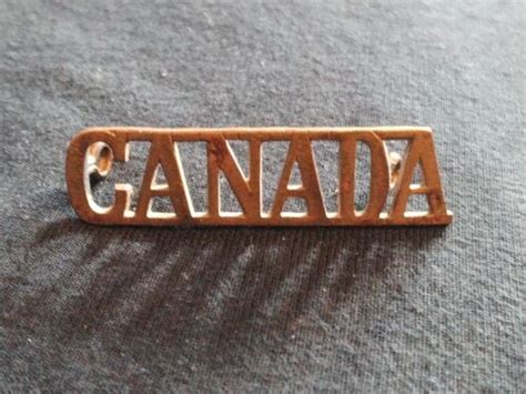 WW2 Canadian Expeditionary Force CEF Canada Shoulder Title Small 39mm X