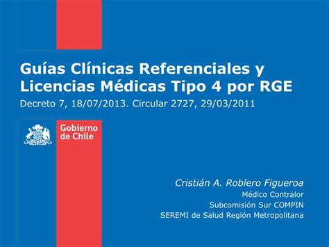 PDF Guías Clínicas Referenciales y Licencias Médicas Tipo