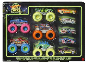 HOT WHEELS Monster Trucks Glow In The Dark Collection Mattel