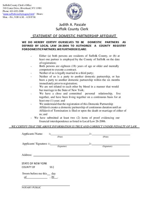 Domestic Partnership Nyc Fill Out Sign Online Dochub