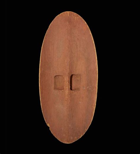 Fine Large Australian Aboriginal Central Desert Bean Wood Shield Sold