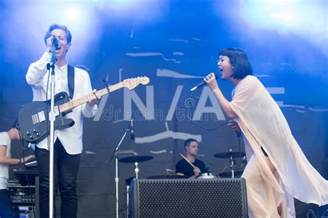 The Naked And Famous In Concert At Austin City Limits Editorial Stock