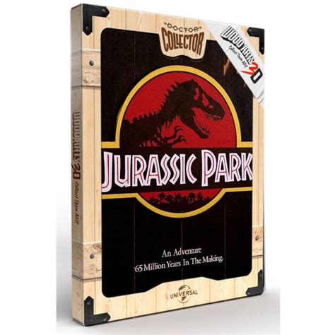 Jurassic Park Woodarts 3d Art Mural En Bois Logo 30 X 40 Cm