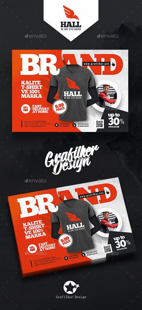 T Shirt Flyer Templates Flyer Template Graphic Tshirt Design Business Postcards