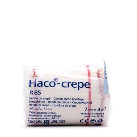 Venda Elástica Haco Crepé Hatmann 4m x 7cm Farmasoler