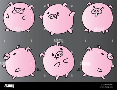 cartoon pig background Stock Vector Image & Art - Alamy