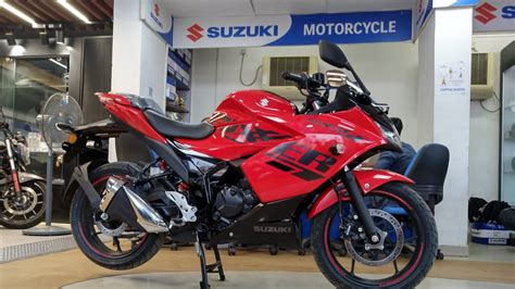 Suzuki Gixxer Sf Bs New Red Colour On Road Price Exhaust Sound