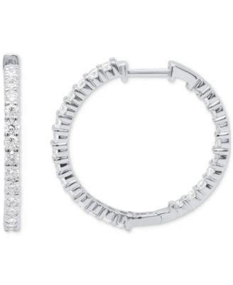 Forever Grown Diamonds Lab Grown Diamond Hoop Earrings 2 Ct T W In