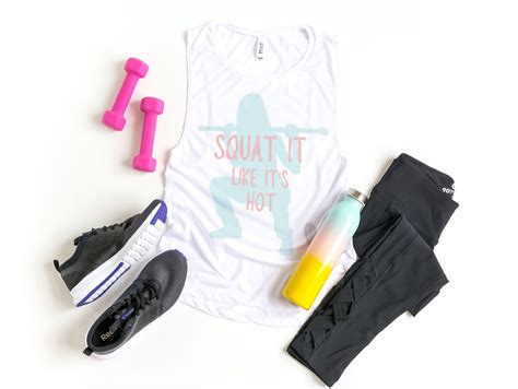 Squat It Like It S Hot Svg File For Gym Apparel Exercise Or Workout Motivation Fitness Png Etsy
