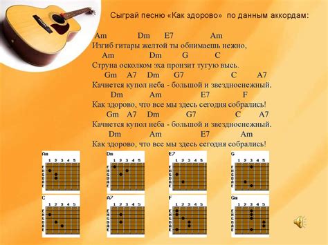 Аккорды для 7 струнной гитары для начинающих в картинках пошагово