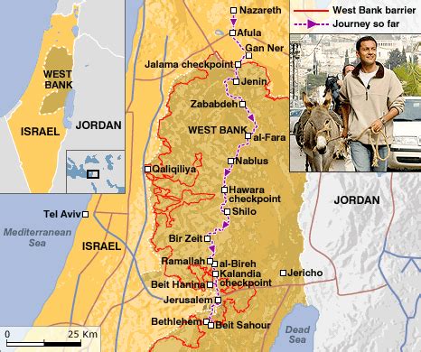 Bbc News Middle East Route Map The Road To Bethlehem