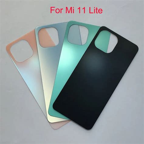 Battery Back Cover For Xiaomi Mi 11 Lite Mi11 Rear Glass 3D Back