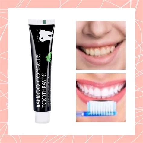 Bamboo Charcoal Teeth Whitening Black Toothpaste Whitener Tooth Paste