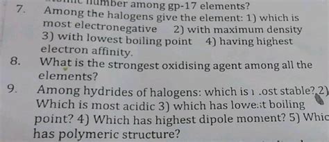 Among The Hydrides Of Group 15 Elements Which Have The