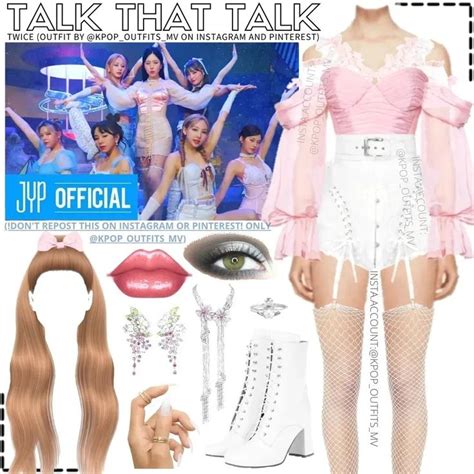 Twice Talk That Talk Mv Inspired Outfit 3 Kpopoutfitsmv On