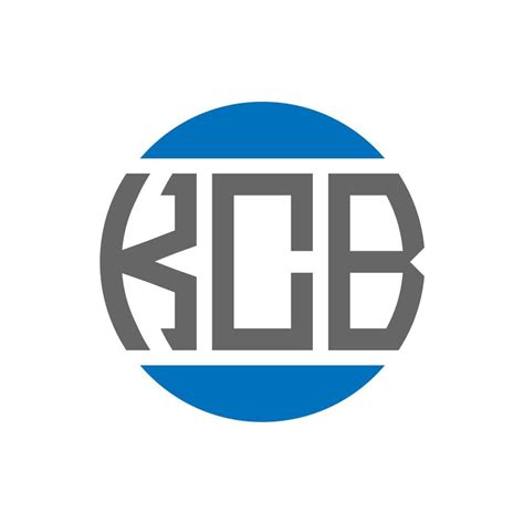 KCB letter logo design on white background. KCB creative initials circle logo concept. KCB ...