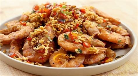 Resep Udang Cabai Garam Ala Chef Devina Hermawan Sumpah Deh Gurih Dan