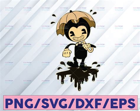 Bendy And The Ink Machine Svg Dxf Eps Png Cricut Cutting File Vector Clipart Crella