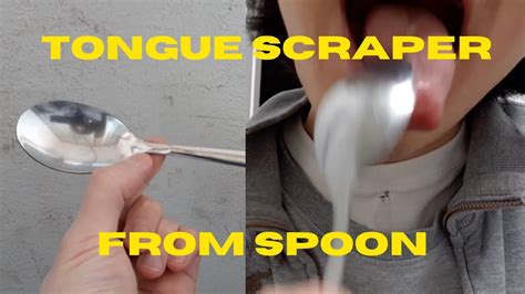 Making Tongue Scraper From Spoon Youtube