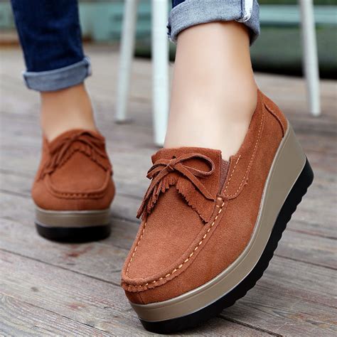 Women Tassel Moccasins Platform Shoes Uber7